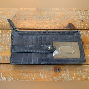 Frye Women's Melissa Snap Card Wallet - Navy Blue